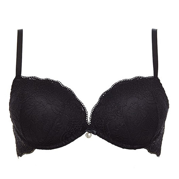 Reggiseno Lormar Pizzo Formedouble – Super Push Up con Imbottitura Aria-Gel e Scollatura Profonda