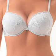 Reggiseno Lormar Pizzo Formedouble – Super Push Up con Imbottitura Aria-Gel e Scollatura Profonda