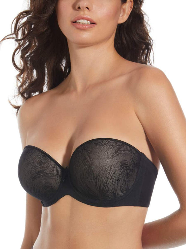 Selene Reggiseno Vilma Coppa C – Senza Spalline, con Ferretto, Imbottito e Incrocio in Tulle