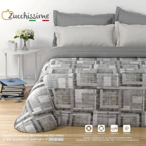 Trapunta Zucchissime Itaca 1 Piazza e Mezza – Microfibra Anallergica Double Face