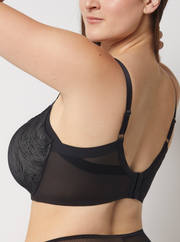 Selene Reggiseno Violeta Coppa C – Modellante con Ferretto, Coppe Imbottite e Tulle Incrociato
