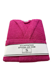 Accappatoio Uomo/Donna Suprema in Spugna di Cotone 420 GSM con Cappuccio