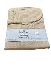 Accappatoio Uomo/Donna Suprema in Nido d’Ape 300 GSM con Cappuccio