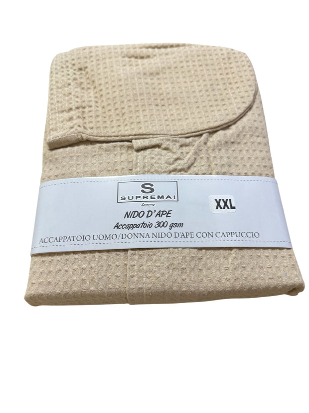 Accappatoio Uomo/Donna Suprema in Nido d’Ape 300 GSM con Cappuccio