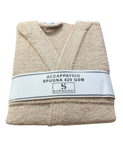 Accappatoio Uomo/Donna Suprema in Spugna di Cotone 420 GSM con Cappuccio