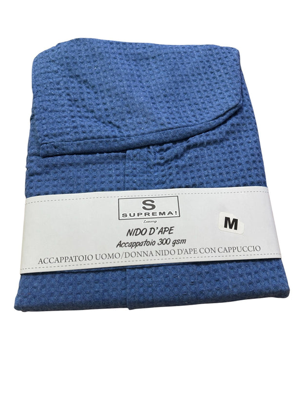 Accappatoio Uomo/Donna Suprema in Nido d’Ape 300 GSM con Cappuccio