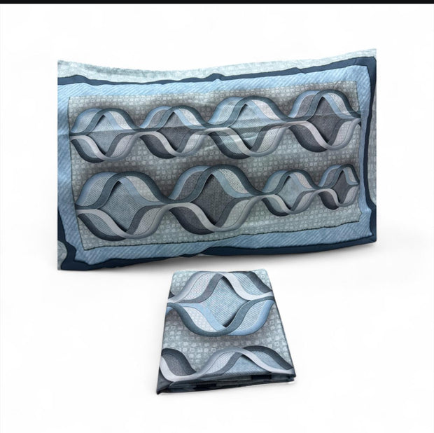 Coppia Federe Digitali Geometric in Puro Cotone – 80x50 cm