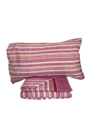 Completo Lenzuola Singolo Flanny Stripes Suprema Cotone e Flanella