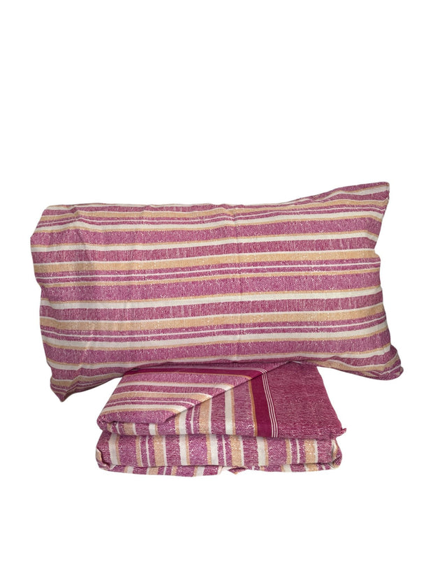 Completo Lenzuola Singolo Flanny Stripes Suprema Cotone e Flanella