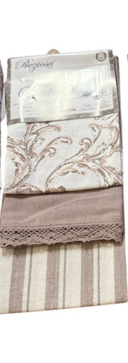 Set 3 Strofinacci Calisè Spring Preziosa Home – Spigati, Stampati e con Merletto 50x70 cm