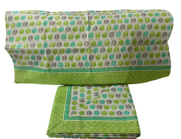 Completo Lenzuola Singolo Stile Italiano Circle – 100% Cotone con Federa