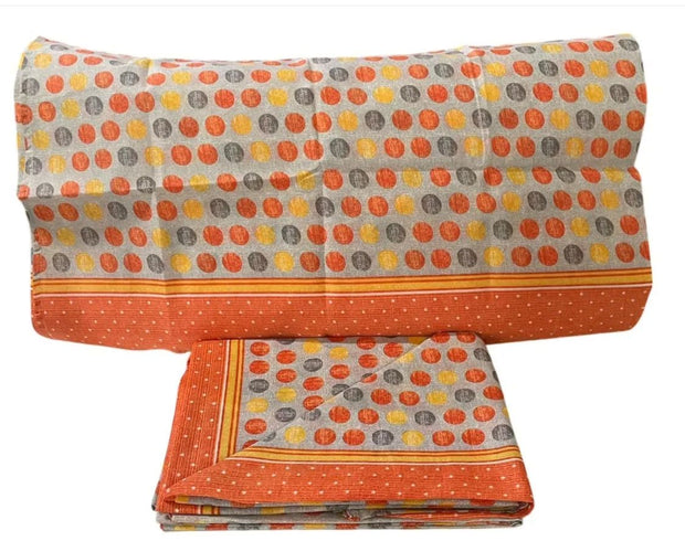 Completo Lenzuola Singolo Stile Italiano Circle – 100% Cotone con Federa
