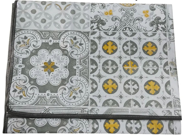 Tovaglia da Tavola x12 Mosaico Plastificata Magica Gold Line – Rettangolare 120x230 cm