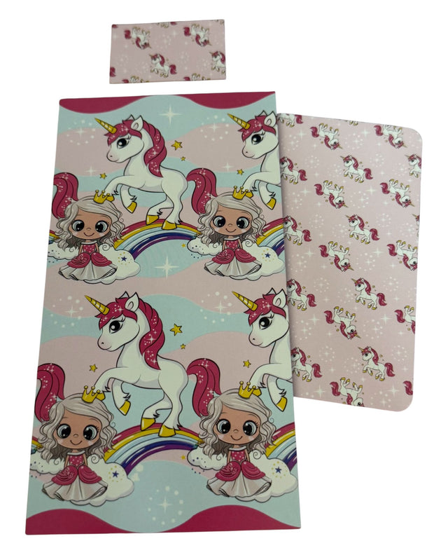 Completo Lenzuola Singolo Unicorn Valley – 100% Cotone