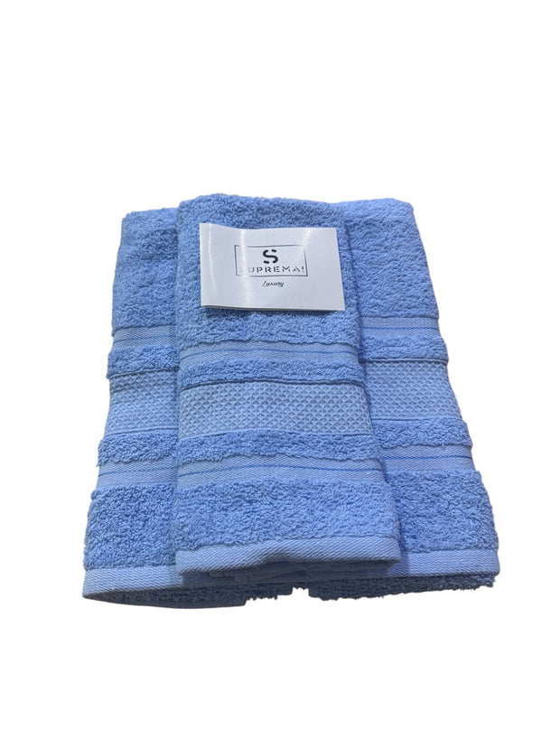 Set Asciugamani 1+1 Suprema Art Design Dobby – 100% Cotone