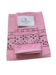 Set Asciugamani 1+1 Suprema Art Design Sara – 100% Cotone
