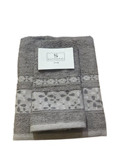 Set Asciugamani 1+1 Suprema Art Design Sara – 100% Cotone