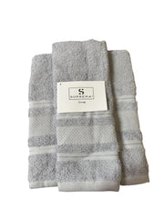 Set Asciugamani 1+1 Suprema Art Design Dobby – 100% Cotone