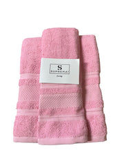Set Asciugamani 1+1 Suprema Art Design Dobby – 100% Cotone