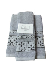 Set Asciugamani 1+1 Suprema Art Design Sara – 100% Cotone