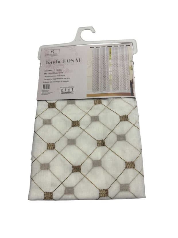Tenda Rosar Suprema – Pannello Singolo in Cotone 135x280 cm con Anelli