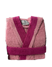 Accappatoio Bimbo/Bimba Suprema in Spugna con Cappuccio, Cintura e Tasche