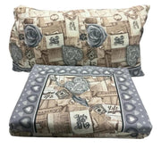 Completo Lenzuola Matrimoniale Flanny Heart Suprema Cotone e Flanella