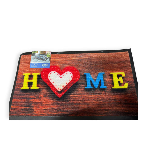Zerbino Suprema Heart Stampa Digitale 40x70 cm – 100% Gomma Antiscivolo per Interno ed Esterno