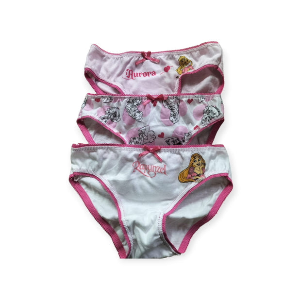 Set 3 Slip Bambina Principesse Disney – 100% Jersey di Cotone
