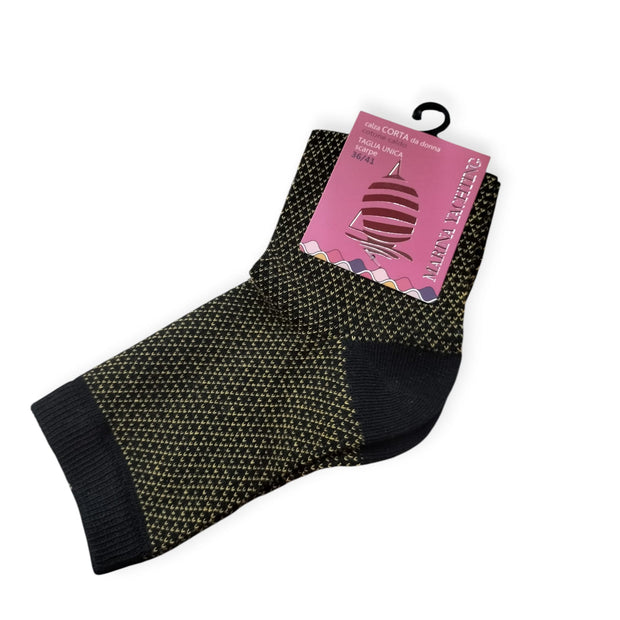 Calze Corte Donna Marina Yachting Filo – 100% Caldo Cotone Taglia Unica 36-41