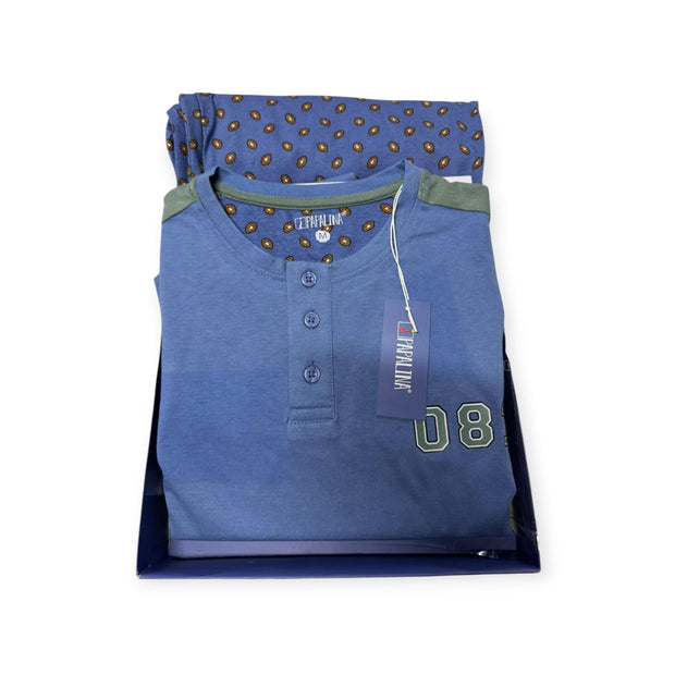 Pigiama Uomo Jersey Papalina Linea Rugby – Comfort Sportivo e Stile Casual