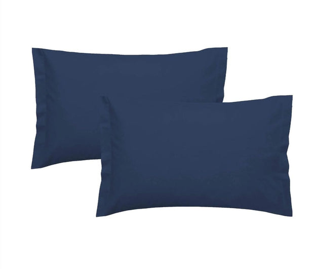 Coppia Federe Just's Line in Puro Cotone Tinta Unita – 80x50 cm