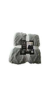 Coperta Plaid Matrimoniale Suprema Assunta – Jacquard Tinta Unita 100% Poliestere