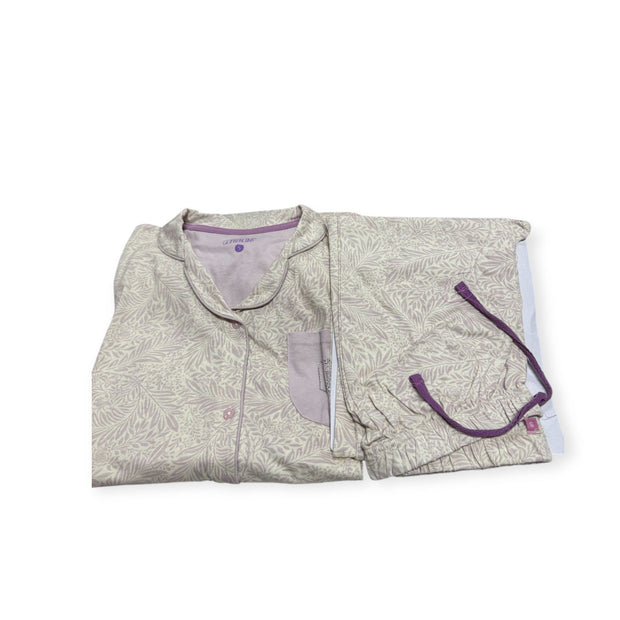 Pigiama Donna Papalina Forest PDM 463 in Caldo Cotone – Aperto, Manica e Pantalone Lungo