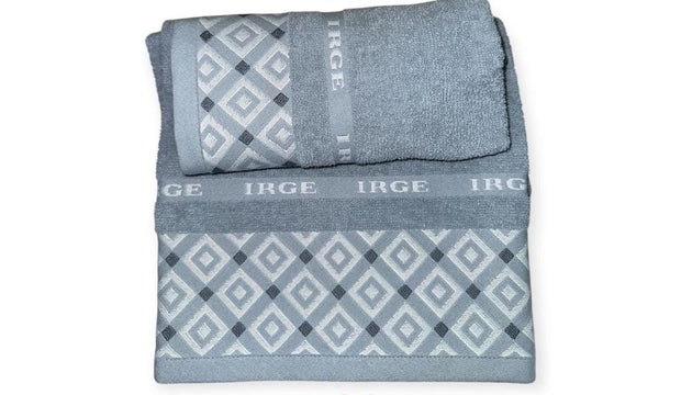 Set Asciugamani Irge Samira 1+1 – 100% Spugna di Cotone – 420 g/mq