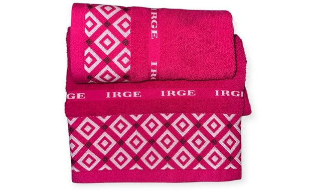 Set Asciugamani Irge Samira 1+1 – 100% Spugna di Cotone – 420 g/mq