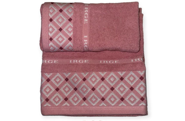 Set Asciugamani Irge Samira 1+1 – 100% Spugna di Cotone – 420 g/mq