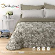 Trapunta Piumone Matrimoniale Zucchissime Creta – Microfibra Stampa Digitale 260x265 cm