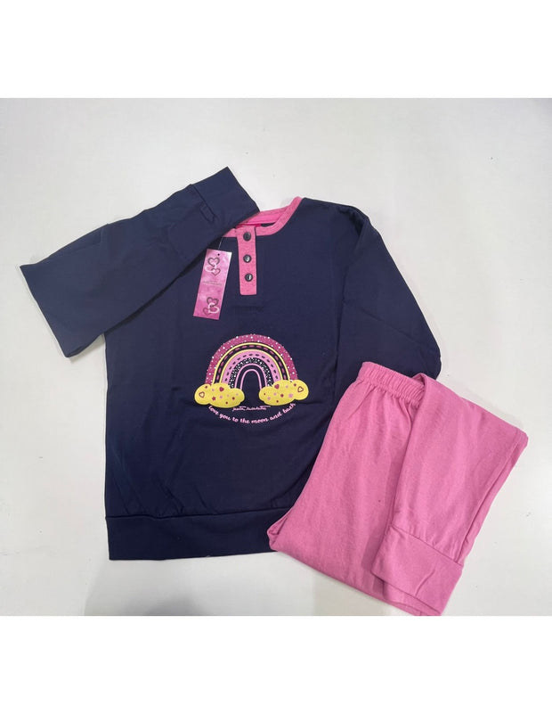 Pigiama da Ragazza Marta Marzotto MMSID14 in Caldo Cotone – Maniche e Pantaloni Lunghi