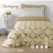 Trapunta Piumone Matrimoniale Zucchissime Mykonos – Microfibra Stampa Digitale 260x265 cm