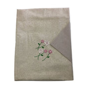 Tovaglia da Tavola x24 Preziosa Home Roseto Fiori – 140x450 cm con 24 Tovaglioli